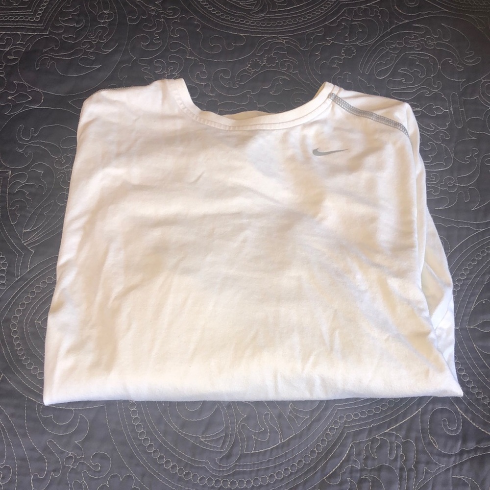 White Nike Long Sleeve Tshirt